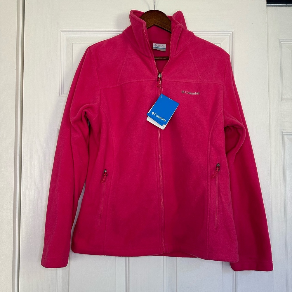 Columbia Pink Full-Zip Fleece